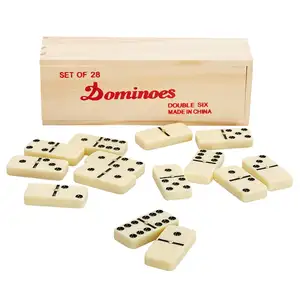 2018 chaude non toxique domino dans une boîte en bois