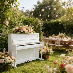 Piano acoustique de luxe artisanal d'Italie, modèle Bari, pour la maison et la villa, idéal pour la décoration et la musique, design compact, vente en gros usine - Product Image 1