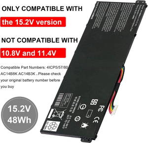 AC14B8K batterie d'ordinateur portable R3-131T R5-471T R5-571T R5-571TG E3-111 E3-112 ES1-511 ES1-512 ES1-531 ES1-520 ES1-111M R7-371T R7-372T - Product Image 3