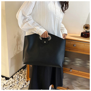 New Premium PU Laptop Sleeve <b>for</b> Women Large Capacity Convertible Portable Office Commute Hand Carry Work Bag - Product Image 2