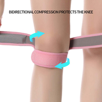 Genouillère réglable en forme de X avec bande de soutien stabilisatrice du tendon rotulien et sangle de protection de la rotule