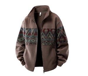 Patchwork Corduroy Vintage Aztec with Zipper New <strong>Western</strong> Men's Coats Plus Size Men's <strong>Jackets</strong> Coat 2026 Plus Size Men's <strong>Jackets</strong> - Product Image 2
