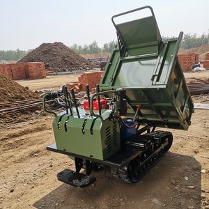 1.5Ton Ingénierie Construction Site Dumpers Mini Rock Crawler Camion à benne basculante Véhicule diesel Transporteur sur chenilles en caoutchouc - Product Image 2