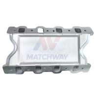 Nuevo Colector de Admisión MATCHWAY Performance para Motor de Bloque Pequeño 302 351 Cleveland, de Aluminio Satinado de Doble Plano con Espacio de Aire