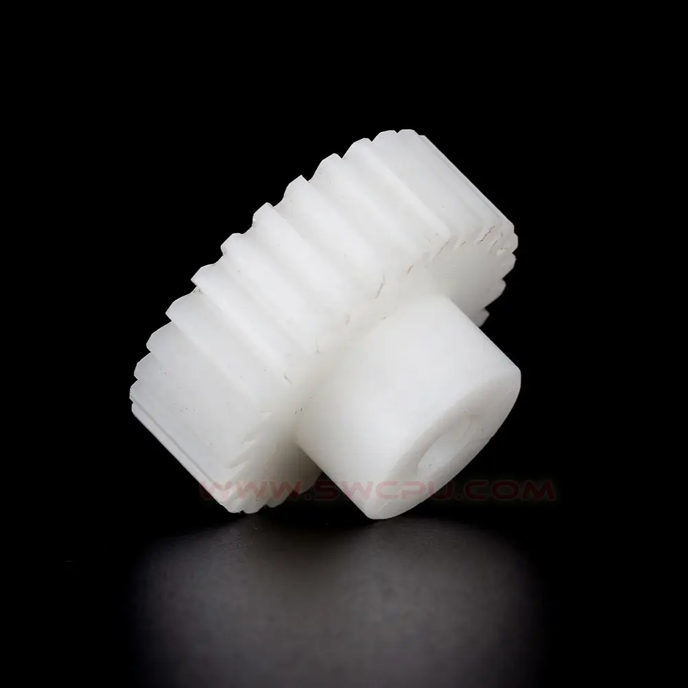 Mini ingranaggio conico a spirale elicoidale di Nylon di plastica su ordinazione per le parti del motore del giocattolo