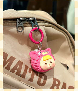 Pendentif <span class=keywords><strong>Duo</strong></span> Mei Mignon Monstre de Dessin Animé, Breloque Animal, Porte-clés Mouton, Pendentif Sac Lapin, Porte-clés de Voiture Tendance - Product Image 6