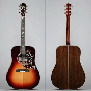 Gabriel Guitar 6 cordas Stika Spruce Indian Rosewood Guitar GR-65 LTD 20 trautas guitarra acústica sólida