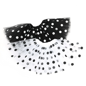 Falda tutú para niñas, falda de tul con lunares, vestido de princesa transpirable de 3 capas para niños - Product Image 4