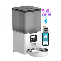Distributeur automatique de nourriture intelligent pour animaux de compagnie, programmable, quantitatif, 6L, petit distributeur de nourriture pour chiens, bol de nourriture automatique WiFi pour animaux
