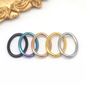 Oval Open <b>Nose</b> <b>Ring</b> Earrings 316 Stainless Steel Black Rainbow Gold Rose Gold <b>Silver</b> For Piercing Jewelry Gift - Product Image 1