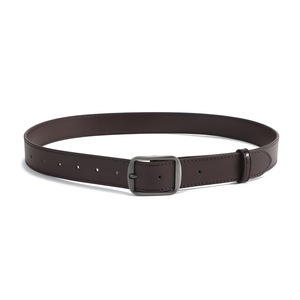 Pu Leather Belt Black <b>Chestnut</b> Alloy Buckle Pin Buckle Multiple Sizes Fall 2025 Wenzhou Origin - Product Image 3