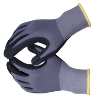 XINGYU Industrie 15 Gauge Nylon Schwarz Nitrilbeschichtete Arbeits- und Gartenhandschuhe Nylon Nitrilbeschichtete Schaumstoff Rutschfeste Arbeitsschutzhandschuhe