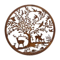 Palmier métal décoration murale Radha Krishna Ayatul Kursi métal islamique Design moderne plat cintre minimaliste décoration murale métal