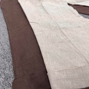 Pantalones de <span class=keywords><strong>Lino</strong></span> Plisados para <span class=keywords><strong>Hombre</strong></span>, Estilo Gurkha, con Ajustador Lateral en la Cintura, Cierre de Pestaña, Doble Pliegue, Pantalones de Vestir Relajados, Venta al Por Mayor, Personalizados, OEM - Product Image 4