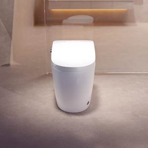 WC Smart Dorato di Ultima Generazione, Monoblocco con Scarico Automatico, Serbatoio Integrato, Montaggio a Pavimento, Ceramica per Bagno, Telecomando, Scarico a P - Product Image 5