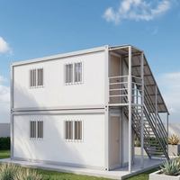 Maison conteneur amovible étanche de 20 pieds, préfabriquée modulaire en kit pour bureau, habitation et logement