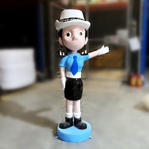 Figura de Anime de alta calidad, estatua de resina, personaje de policía de tráfico, figura de acción de tamaño real para decoración, escultura de Anime - Product Image 2
