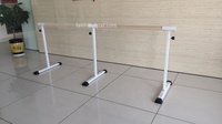 Ballet — Bar de danse Double en bois, 220CM, Portable, mobile