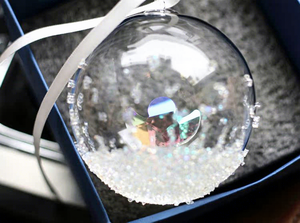Ornement de voiture boule de cristal K9, pendentif rond en cristal avec motif dessin animé pour décoration de rétroviseur, édition Noël, tendance mode - Product Image 6