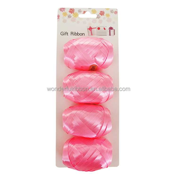 Solid Color Ribbon Egg Plastic Gift Wrap Curling Ribbon Roll for Christmas Birthday Party Decoration