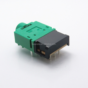 Conectores de Audio SMT SMD de montaje en superficie de 6 pines hembra de 3,5mm, carcasa de nailon, Conector de teléfono de contacto de latón para conectores de teléfono - Product Image 1