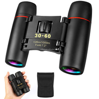 30x60 jumelles de vision nocturne de jour compactes pliantes légères étanches mini jumelles télescope portables pour la chasse en plein air