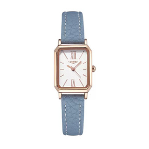New minimalist, niche, sophisticated Korean-style retro <b>rectangular</b> women's <b>watch</b> with elegant style and water resistance. - Product Image 4