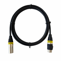 Câble de microphone XLR mâle-femelle OEM RH-X080 avec blindage spiralé, gaine en PVC, conducteur en cuivre sans oxygène