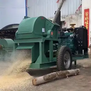 Amoladora de madera multifuncional Guangcheng, máquina de aserrín, trituradora de troncos de residuos, molienda de astillas de madera para máquina de aserrín