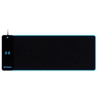 Port USB Grand tapis de jeu à chargement sans fil RVB avec lumière LED Tapis de jeu en caoutchouc durable pour téléphone Tapis de jeu personnalisé de grande taille pour clavier