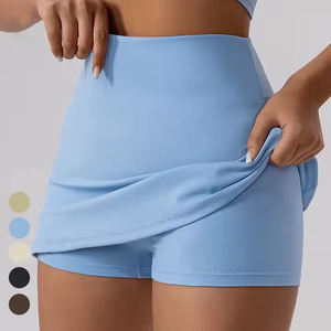 Personalizado de alta calidad de las mujeres de alta cintura en V de punto Fitness plisado entrenamiento Tenis de Mesa Golf falda fabricantes - Product Image 3