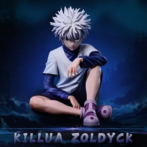 Figurine PVC Hunter x Hunter <span class=keywords><strong>PG</strong></span> pose assise Killua Zoldyck Gon Freecss, boîte cadeau, décoration, jouet, anime - Product Image 6