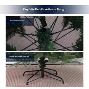 Hot Sale Dense Automatic Christmas <b>Tree</b> PE Mixed PVC Material Pointed Top Auto Expand <b>Tree</b> For Holiday Decoration - Product Image 5