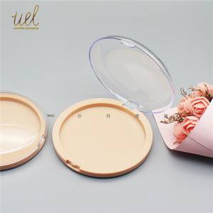 Boîte de patch de poitrine à couvercle transparent à base noire de 82mm de diamètre intérieur pour Nail Art stockage de cosmétiques vide avec une seule couche en stock - Product Image 1