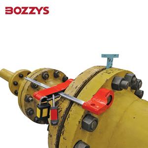 Dispositivo de Bloqueo de Brida Ciega de Acero Endurecido de Seguridad Industrial BOZZYS, 3 Tamaños, 4 Orificios de Bloqueo con Candado de Puerta de Metal y Plástico - Product Image 1