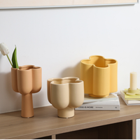 Vase de table en céramique pour la décoration de la table à manger et de la table basse
