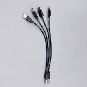 Cavo di Ricarica Rapida 4 in 1 in PVC, da USB a 4 Porte Type-C, Cavo Multi-Ricarica da USB a 2 Type-C, Cavo di Ricarica Doppio Type-C - Product Image 6