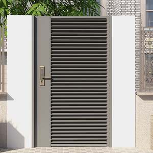 Luxe avant maison moderne porte en aluminium Villa extérieur persienne clôture motorisée automatique clôture coulissante - Product Image 4