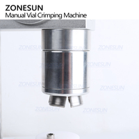 ZONESUN ZS-TVC2 manuel petit flacon en verre 13/15/20mm bouchons en aluminium et en plastique bouteille capsulage Machine de sertissage