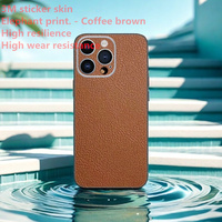 Luxe Mat 3m Doux Peau FeelPhone étui pour iphone 16 15 14 13 11 12 Pro Max Mini Plus XS Max XR X Retour Autocollant Peau