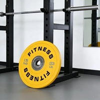 Peralatan Kebugaran Gym Rumahan, Pelat Beban Kompetisi Warna-Warni, Pelat Barbel CPU, Pelat Bumper Urethane Ramah Lingkungan