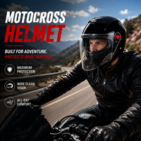 Casque de moto 3/4 ouvert homologué CE, en ABS avec amortisseur EPS, double visière transparente en PC, équipement de conduite