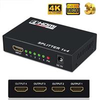 Répartiteur HDMI 1.4 1 entrée 4 sorties, amplificateur de distribution vidéo HD 4K 2K pour moniteur HDTV, projecteur, PS4
