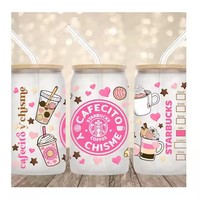Conception personnalisée autocollant de transfert étanche haute adhérence logo impression hologramme UV DTF autocollants pour 16oz 20oz 24oz tasses
