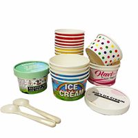 Gobelet à crème glacée, gobelet à milkshake, gobelet à pudding, gobelet à crème glacée jetable