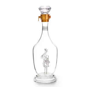 Bottiglia di vetro del fornitore dell'imballaggio degli spiriti della bevanda del liquore del vino del ghiaccio della Vodka del vino dell'oem all'ingrosso della fabbrica