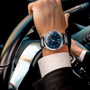 PONIGER – montre <span class=keywords><strong>automatique</strong></span> pour hommes, 415mm, mécanique, étanche à 50M, cadran lumineux, miroir saphir, boîtier en métal, bracelet en acrylique - Product Image 4