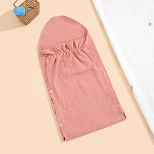 Ensemble <span class=keywords><strong>gigoteuse</strong></span> nouée pour nouveau-né avec bonnet, super doux et confortable, sac de couchage pour bébés - Product Image 5