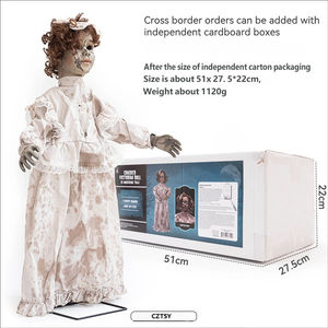 Muñeca Animada Victoriana de Halloween con Sensor de Movimiento para Casa Embrujada o Escape Room - Product Image 5