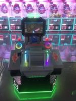 Machine de jeu d'arcade multifonctionnelle d'intérieur à monnayeur, type Super Tank 2, avec fonctions de tir simulé et de course, pour divertissement